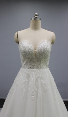 WT4290 New Arrival Gliter Lace Bridal Gown