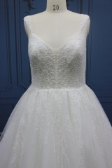 WT4177 Plus Size Wedding Dress Shinny Tulle