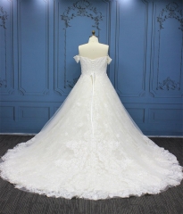 WT4408 Luxury Plus Size Bridal Gown Ball Gown Leashion Bridal