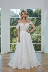 WT4295 lace Light Tulle Wedding Dress