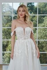 WT4294 Light Tulle Chic Style Wedding Dress