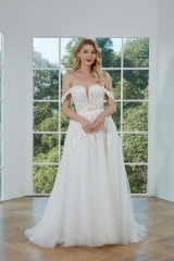 WT4294 Light Tulle Chic Style Wedding Dress