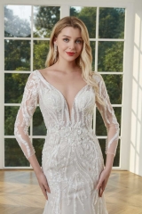 WT4412 Sexy Long sleeves Mermaid Wedding Dress