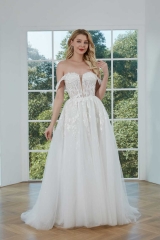 WT4294 Light Tulle Chic Style Wedding Dress