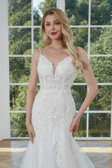 WT4406 Unique Mermaid Bridal Gown