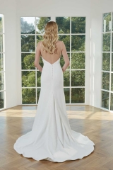 WT4361 fitting Crepe Mermaid Wedding Dress