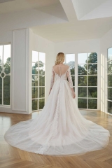 WT4298 Long Sleeves A line Bridal Gown