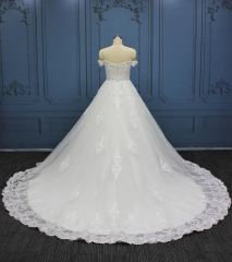 WT4186 Heavy Beads & Lace Ball Gown