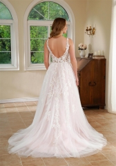 WT4507 2024 New Lovely Lace Light Tulle A line wedding dress