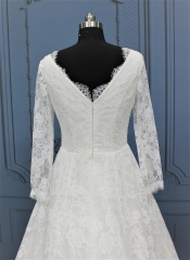 WT2277 Long sleeves lace ball gown