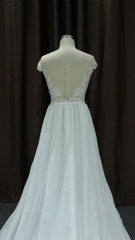 LW1980 chiffon bridal dress