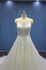 WT4403 Luxury Sparkle A line Bridal Gown