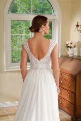 WT4702 2024 new quality elegant and high level lace chiffon wedding dress