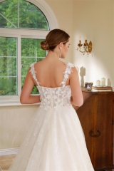 WT4703 2024 New Gorgeous 3D Flower Lace wedding dress