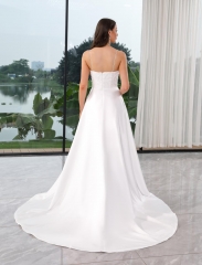 WT4525 Lace Crepe Bridal