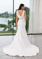 WT4636 Lovely New Elegant Crepe Bridal