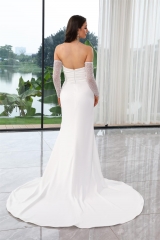 WT4637 2025 New Elegant Fitting Crepe Bridal