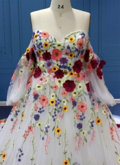 WT3316 Color Flower Big Ball Gown